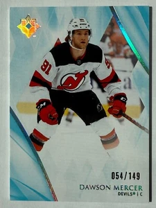2023-24 UD Ultimate Base #27 Dawson Mercer /149 New Jersey Devils SP - Picture 1 of 2
