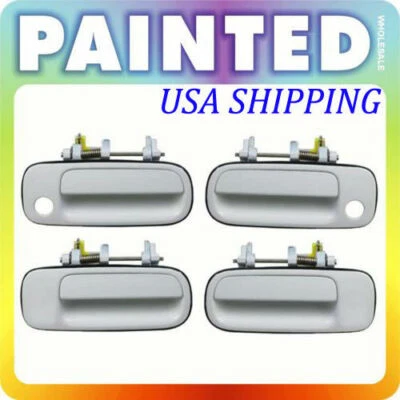 For 1992-1996 Toyota Camry Outside Door Handle WHITE 040 Set 4PCS New DH69 - Image 1 of 4