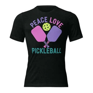 Women's Peace, Love, Pickleball Short Sleeve T-Shirt - Picture 1 of 110