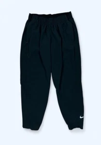 Nike Running Pants Womens Large Black Dri-FIT Essential 7/8 Lightweight Pockets - Picture 1 of 7