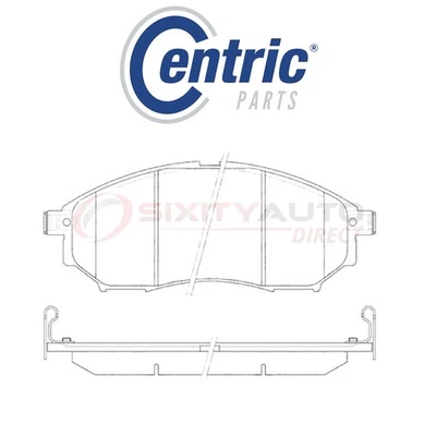 Centric C-TEK Ceramic Disc Brake Pads for 2011-2013 Infiniti M37 3.7L V6 - rn Foto 1 de 4