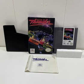 NES Nintendo Days of Thunder Caja, Manual, Cartucho de Juego