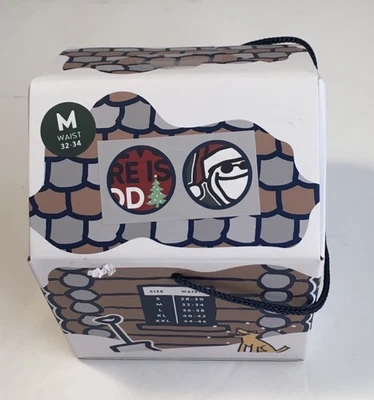 LIFE IS GOOD 2 шт. ДЖЕЙК ~ РАКЕТА СОБАКА ЭЛАСТИЧНЫЕ ТРУСЫ-БОКСЕРЫ ПРАЗДНИЧНЫЕ ЗИМНИЕ размер M новые в коробке - Изображение 1 из 4