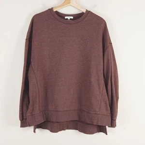 Z Supply Maroon Red Modern Weekender Sweatshirt Womens Sz S - Picture 1 of 9