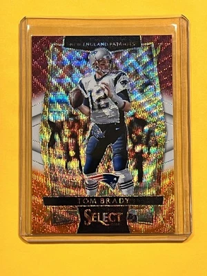 TOM BRADY 2016 Panini Select Tri-Color Prizm Concourse Base Card # 13 PATRIOTS - Image 1 of 2
