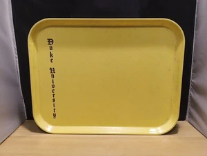 Bandeja de almuerzo vintage Cambro Camtray Duke University cafetería amarillo pálido 14 X 18 - Imagen 1 de 11