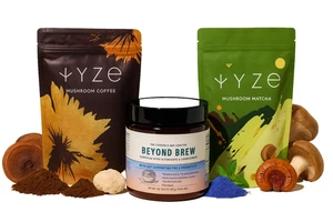 Mushroom coffee 3 Multi-Pack Beyond Brew and Mushroom Matcha Bundle Superfoods! - Picture 1 of 12
