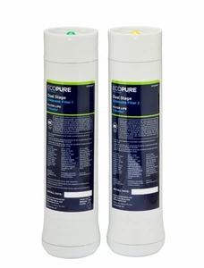 Dual Stage Under Sink Replacement Water Set (ECODWF) | NSF Certified | Fits E... - Picture 1 of 6