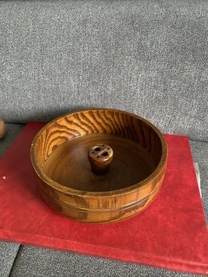 BRDR Rasmussen Coppenhagen Schale Holz D 17,5cm, Mid Century, Denmark, Rar - Bild 1 von 4