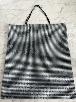 Bolso de Mano Makie Clothier New York Makié Azul Cuadros Guinga Algodón Tejido Nuevo Foto 1 de 4