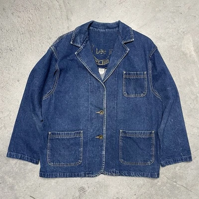 Abrigo chaqueta vintage para mujer Lee Denim Chore granero talla grande ropa de trabajo EE. UU. Foto 1 de 4