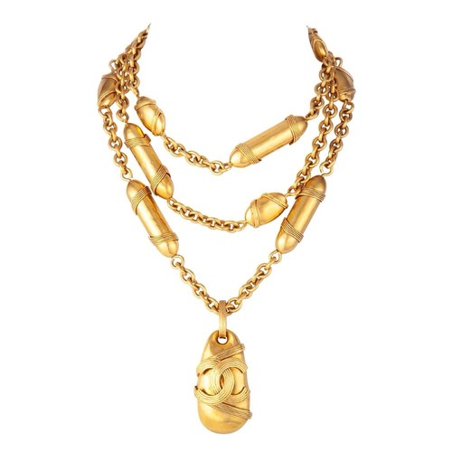 COLLANA CIONDOLO CHANEL 1994 VINTAGE RARA *AUTENTICA*