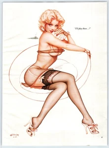 Olivia De Berardinis BLONDE GIRL 8" x 11" PINUP Playboy Magazine Page Clip BAS29 - Picture 1 of 1