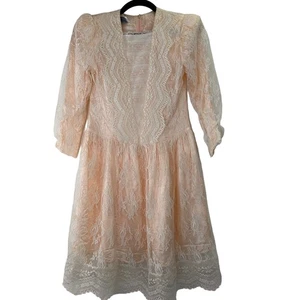 Vestido de encaje vintage Gunne Sax de Jessica McClintock - Imagen 1 de 10