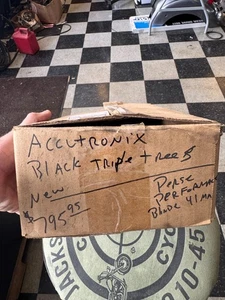 Accutronix triple trees Black 41mm - Picture 1 of 6