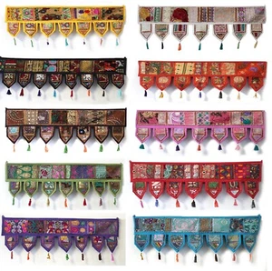 Indian Handmade Cotton Patchwork Toran Door Valance Decorative Wall Hanging - Picture 1 of 31