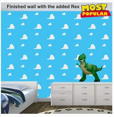 TOY MOVIE CLOUDS - Themed Bedroom Wall Vinyl Stickers - 98 - Image 1 of 4