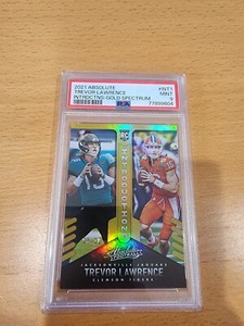 2021 Panini Absolute Trevor Lawrence Rookie Introductions Gold /10 PSA 9 Jaguars