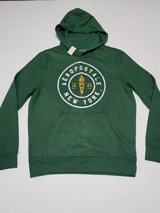 (#4) Aeropostale New York 1987 Long Sleeve Pullover Hoodie Size Youth XL Green  - Picture 1 of 5
