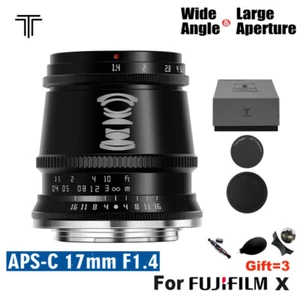 Lente TTartisan 17 mm F1.4 APS-C para Fujifilm Fuji X-Mount X-T3 X-Pro3 X-T4 X-T5 - Imagen 1 de 11