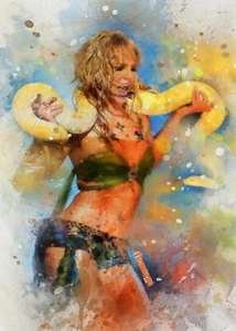 Britney Spears #1 Sketch Card Limited /250 John Rudolph Signed SP - Picture 1 of 3