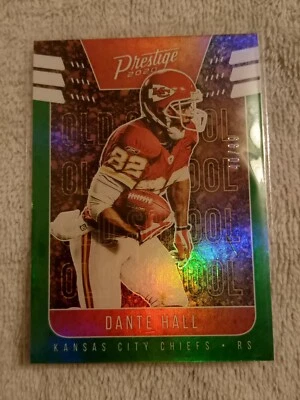 2020 DANTE HALL PANINI PRESTIGE OS-DH OLD SCHOOL XTRA POINTS GREEN #D/99 SP CARD - Image 1 of 2