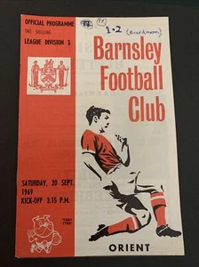 1969 Barnsley V Orient Football/Soccer Programme - Picture 1 of 3