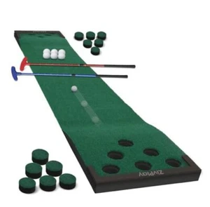 Golf Pong Putting Game Golf Game Set Putt Putt Golf with 2 Putter Golf Balls - Picture 1 of 7