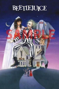 Tim Burton's "Beetlejuice" Movie Poster Starring Michael Keaton 8 X 10 Inch - Picture 1 of 1