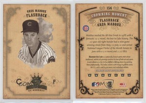 2004 Donruss Diamond Kings Flashback Sepia Greg Maddux #156 HOF