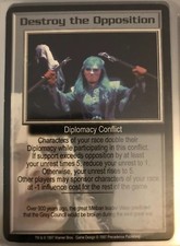 Babylon 5 B5 CCG Premier Edition PROMO Card DESTROY THE OPPOSITION Diplomacy Cft