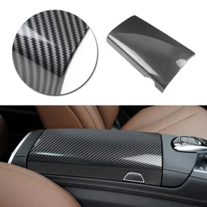 1*Carbon Texture Console Armrest Box Cover For 14-19 Mercedes Benz S Class W222 - Picture 1 of 5