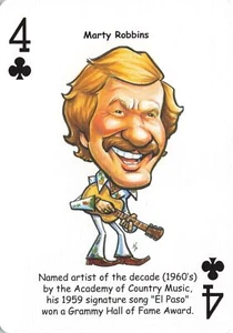 Tarjetas de juego 2019 Country Music Legends #4 Marty Robbins - Imagen 1 de 2