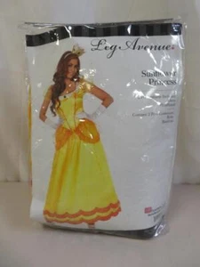 Leg Avenue Sunflower Princess Halloween Costume Yellow Dress Crown Size XL - Picture 1 of 2