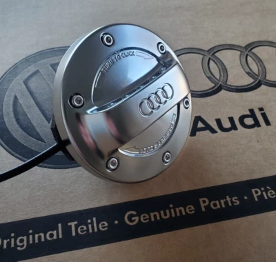original Audi Tankdeckel Chrom Alu Tankverschluss Aluminium Optik Deckel A3 8Y Foto 1 de 4
