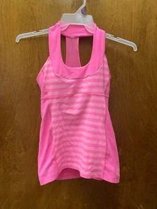 Women's "Lululmon" Hot pink athletic top. Size 6. Prev. Owned - Picture 1 of 2