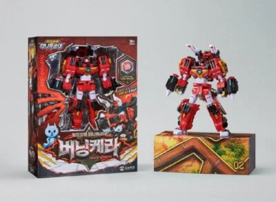 2025 Miniforce Dinoid Warrior BURNING KERA - Red Headbot Transformer Robot Toy - Image 1 of 4