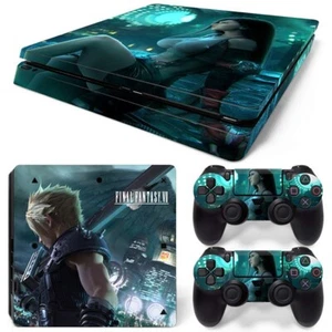 Final Fantasy Anime Sony PS4 SLIM Playstation 4 SLIM Skin Aufkleber Schutzfolie - Picture 1 of 1