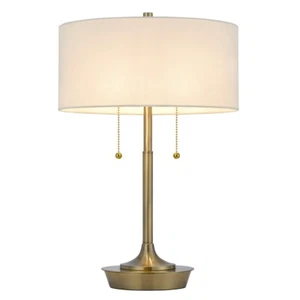 Cal Lighting Kendal Metal Table Lamp w/Pull Chain Switch, AB - BO-3028TB - Picture 1 of 1
