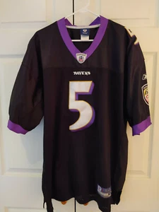 NFL Men Baltimore Ravens Joe Flacco #5 Football Jersey Size 52 Sewn Stitched - Picture 1 of 4