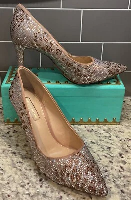 ANTONIO MELANI Women Sz 7 M Mallana Breezy Pumps Bronze/Silver Sparkle - Image 1 of 4