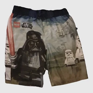 Star Wars Swim Trunks Lego Size Medium Youth Boys Darth Vader Storm Trooper - Picture 1 of 6