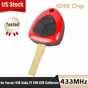 for Ferrari 458 Italia FF 599 GTB California 2009 - 2014 Remote Key Fob 433MHz  - Picture 1 of 5