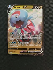 Pokémon TCG Dracovish V Sword & Shield: Brilliant Stars 114/172 Holo Ultra Rare - Picture 1 of 2