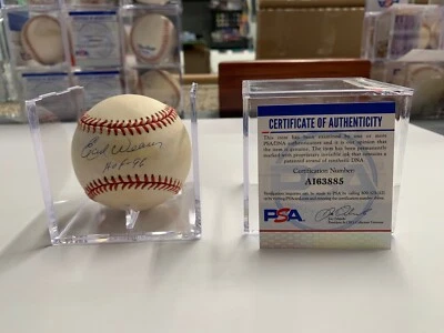 Earl Weaver Autographed Signed Gene Budig Baseball PSA Certified #AI63885  - Image 1 of 4