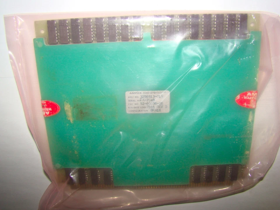 Ampex 3256513-01N Memory Board, 8K x 16, Used - Image 1 of 1