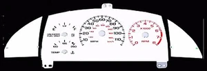 Chevrolet Cavalier Z24 White Face Gauge Cluster 95 96 97 98 99 -non indiglo - Foto 1 di 1