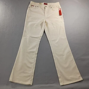 NWT Chaps Denim Bootcut Cream Beige Corduroy Jeans Womens Size 10 - Picture 1 of 6