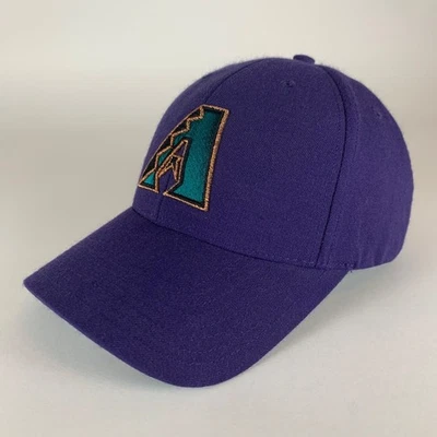 Arizona Diamondbacks MLB Vintage Purple Twins Enterprise Strapback Hat - Image 1 of 4