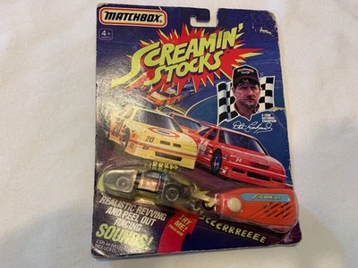 Matchbox Screamin Stocks ERROR Earnhardt Package Allison Car Vintage Nascar BP - Image 1 of 4
